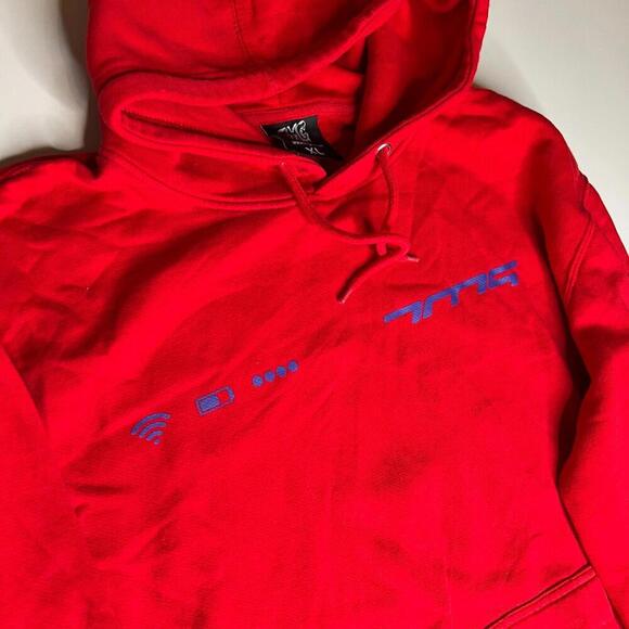 TMG Tiny Meat Gang Walkman Hoodie Red Blue Graphic Pullover Men’s XL Official - Picture 9 of 11